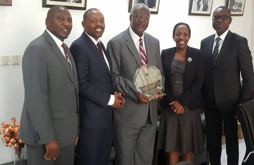 2018 Judges bidding farewell to Chief Justice Bart Magunda Katureebe
