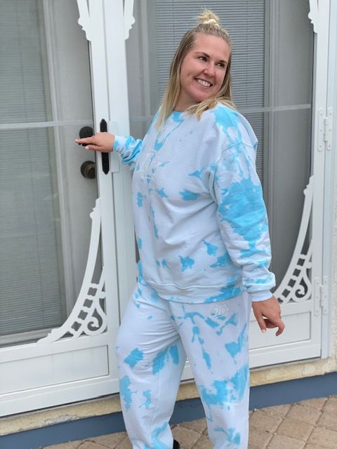 Reverse Tie Dye Sweat Set