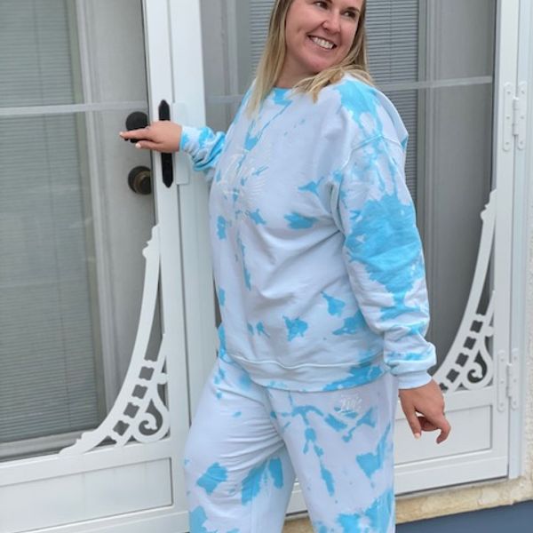 Reverse Tie Dye Sweat Set