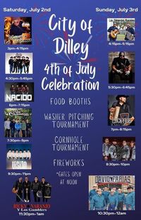 City of Dilley 4th of July Celebration