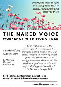 The Naked Voice - Workshop @ National Celtic Festival