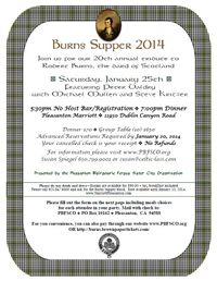  PBFSCO Burns Supper
