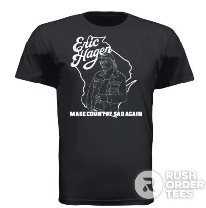 Eric Hagen "Make Country Sad Again" Black/White T-Shirt