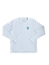 Waves UV Long Sleeve - White w Dark Green Lettering
