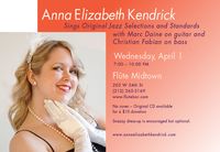 Anna Elizabeth Kendrick sings jazz/pop with her band