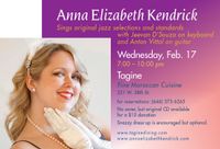 Anna Elizabeth Kendrick sings jazz/pop @ Tagine