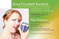 Anna Elizabeth Kendrick sings jazz/pop @ Flute Midtown with her band