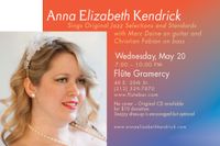 Anna Elizabeth Kendrick sings jazz/pop @ Flute Gramercy