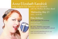 Anna Elizabeth Kendrick sings jazz @ Flute Midtown with The Wolfson Brothers band