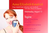 Anna Elizabeth Kendrick sings jazz/pop @ Tagine with her band
