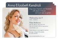Anna Elizabeth Kendrick sings jazz/pop with Jeevan D'Souza & Justin Lees