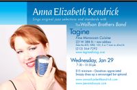 Anna Elizabeth Kendrick sings jazz/pop with the Wolfson Brothers band