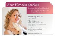 Anna Elizabeth Kendrick sings jazz with Jeevan D'Souza & Marc Daine on guitars!