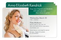 Anna Elizabeth Kendrick sings jazz/pop with Marc Daine & Justin Lees