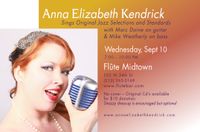 Anna Elizabeth Kendrick sings jazz/pop @ Flute Midtown with her band