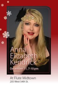 Anna Elizabeth Kendrick sings jazz & holiday songs for her annual holiday show at Flute!