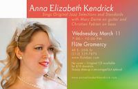 Anna Elizabeth Kendrick sings jazz/pop @ Flute Gramercy with her band