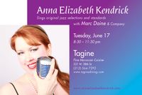 Anna Elizabeth Kendrick sings jazz/pop @ Tagine