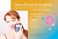 Anna Elizabeth Kendrick sings jazz @Tagine with The Wolfson Brothers band