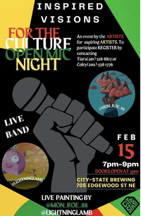 For the culture Open mic 