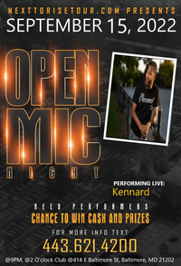 Nexttorisetour.com presents Open mic Night 
