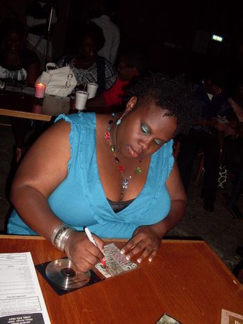 My sophomore cd, REAListically SPEAKing, release (May 20, 2009). It was such a great night!
