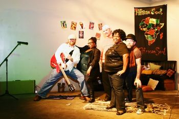 AFRICAN SOUL WITH OUR BAND, FREE JAZZ JERKS! THEY ROCK!!! A GREAT NIGHT!

