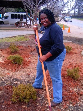 Community service on MLK Day at the Athens Clarke County Community Center on Aging
