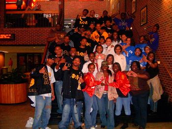 Greek Unity for the DMZ Youth Pow Wow! We worked together to empower the youth and each other to remain conscious of the sacrifices that have been made in order to progress at the level of the now. RESPECT!
