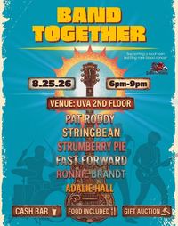 Band Together - Fundraiser  for Amy Hall with Pat Roddy- Stringbean - Stumberry Pe & More at Uva's Bradley Beach