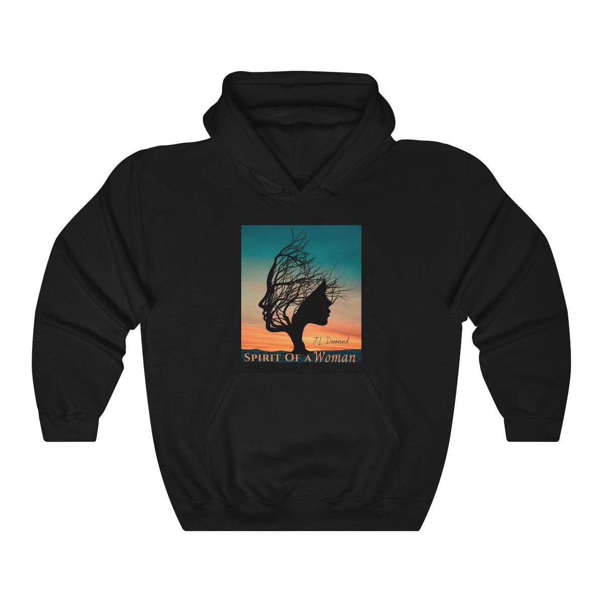 Spirit Of A Woman Sweatshirt Hoodie - Black