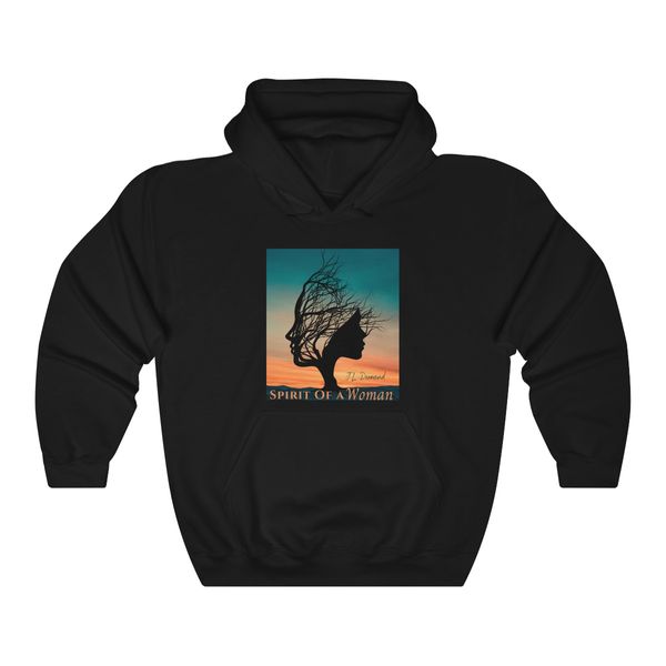 Spirit Of A Woman Sweatshirt Hoodie - Black