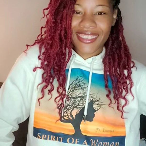Spirit Of A Woman Sweatshirt Hoodie - Off White