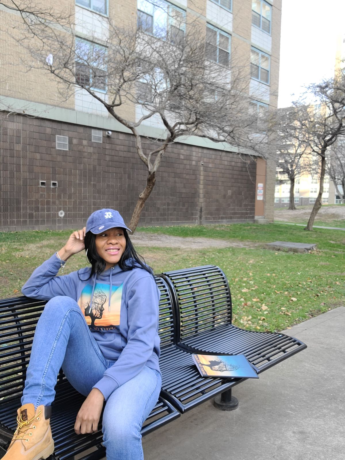 Spirit Of A Woman Sweatshirt Hoodie - Periwinkle