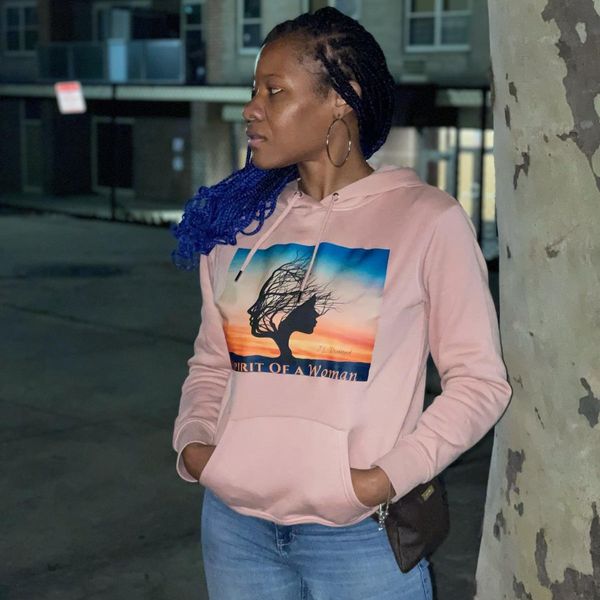 Spirit Of A Woman Sweatshirt Hoodie - Mauve