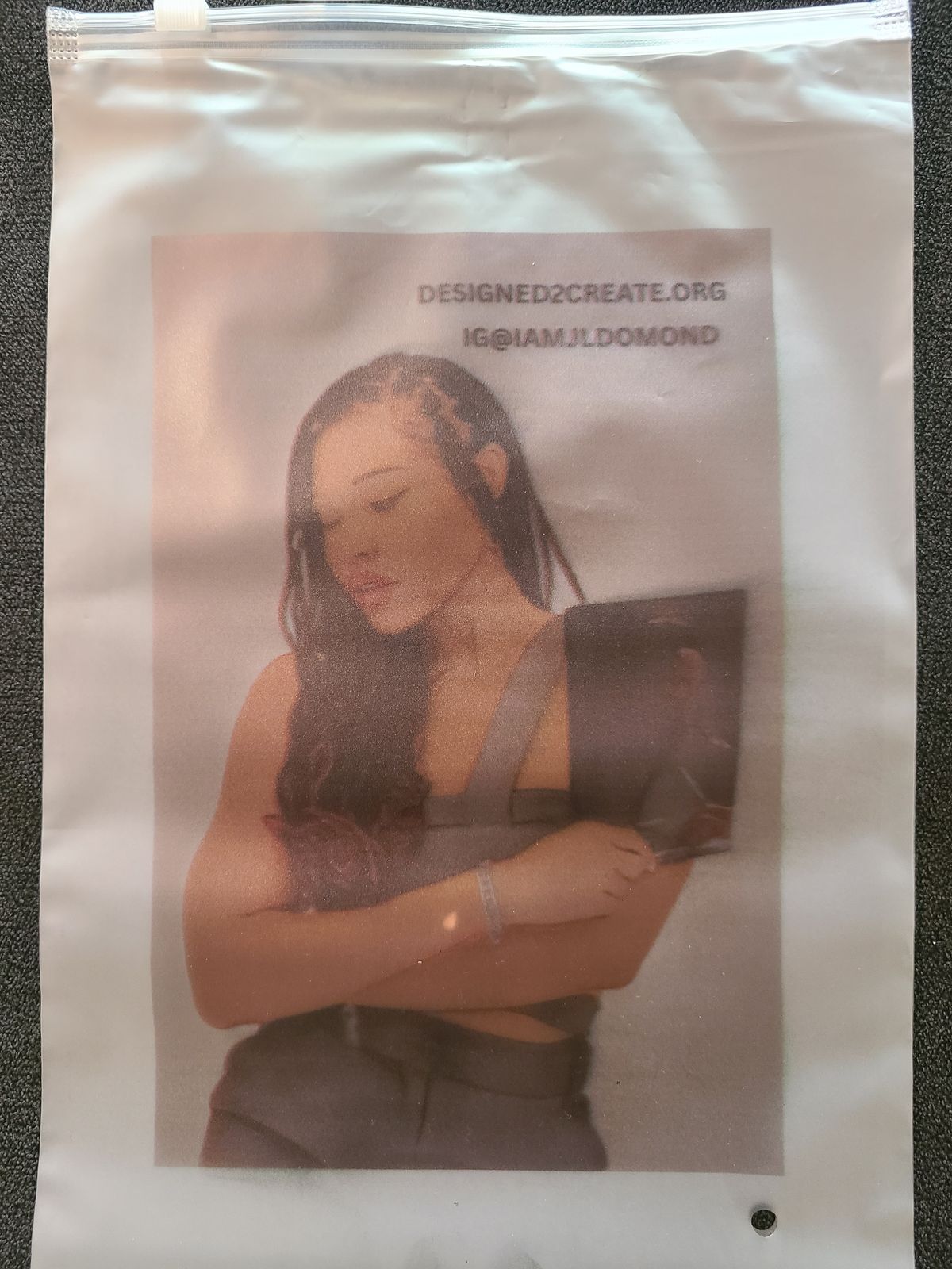 A Black Girl's Thoughts In Haiku Form Zipper Frosted Bag