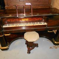 1802 Stodart and Dubois spinet square piano, Everything is there it just doesn't play. These are normally sold for conservation only to museums. Might be interested in a trade. Probably the oldest piano in the area.
