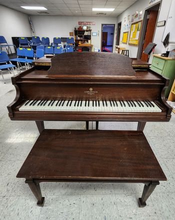 1928 Leonard 4.5 foot ( petite) baby grand. Original working condition. 800.00 delivered, ground floor within 50 miles of Nashville TN.
