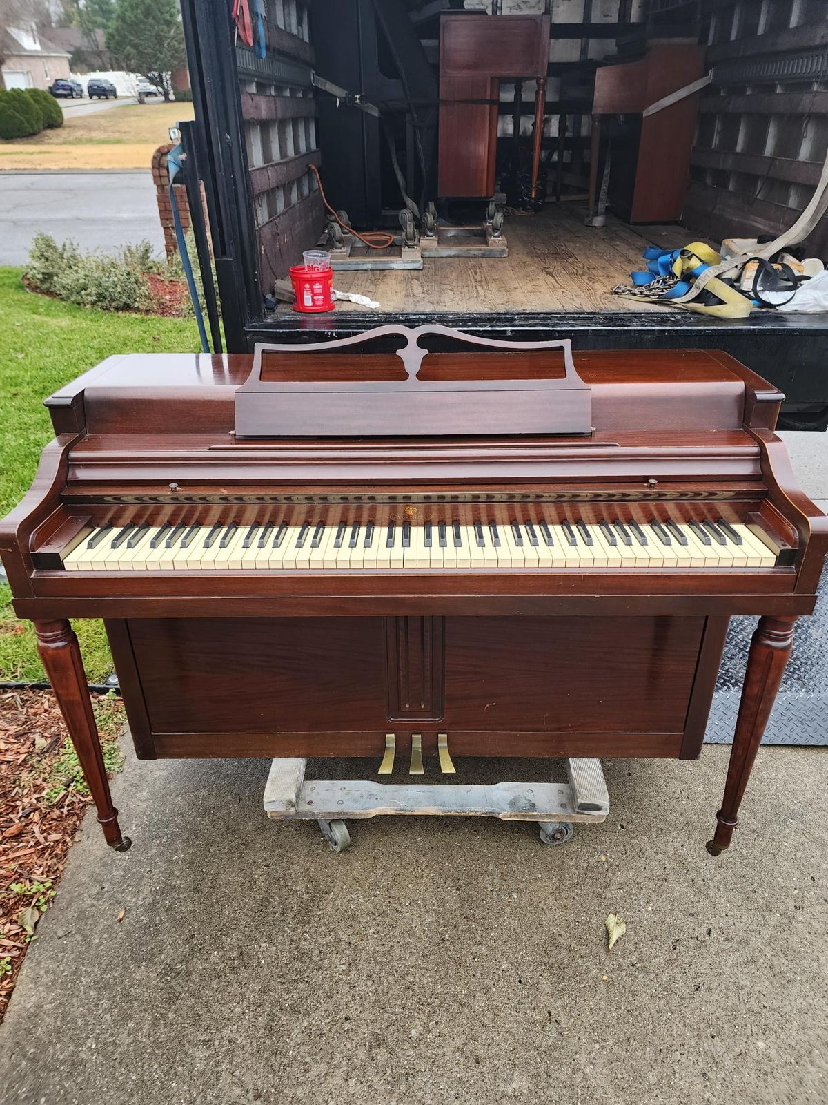 1964 Hammond Spinet. Mid Century styling - Nashville Piano Rescue