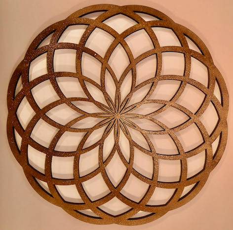 12" Wooden Lotus