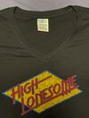 Retro Short Sleeve-Jet Black: V-Neck