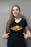 Retro Short Sleeve-Jet Black: V-Neck