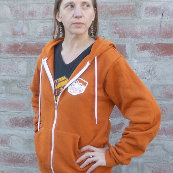 Big Horn Zipper Hoodie Sweatshirt