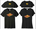 Retro Short Sleeve-Jet Black: V-Neck