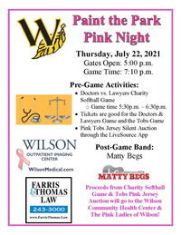 Matty Begs @ Wilson Tobs (Paint the Park Pink Night)