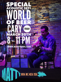 Matty Begs - acoustic at WOB Cary