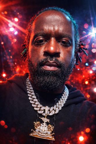 Minis rapper portrait chain jewelry hip hop artist promoting Gratitude single