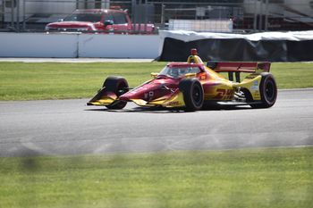 Alex Palou taking pole position for the Indy Grand Prix

