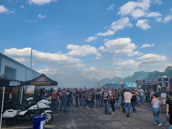 The most white smoke you could imagine! HPi Bike Night!
