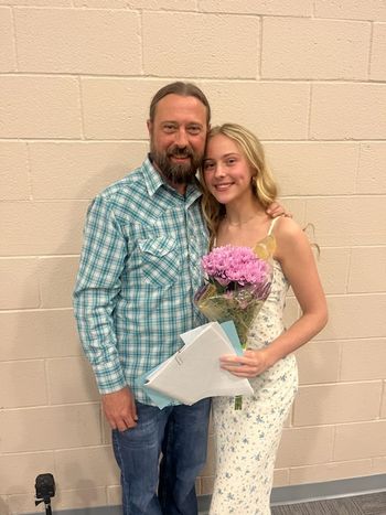 My daughter Darbey & I after our performance of "Can't Blame A Girl For Trying" at the 15th Annual Hartsong Spring Recital 2025
